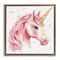 Stupell Industries Pink Unicorn with Paint Splatter Floating Frame, design by Creative Studio